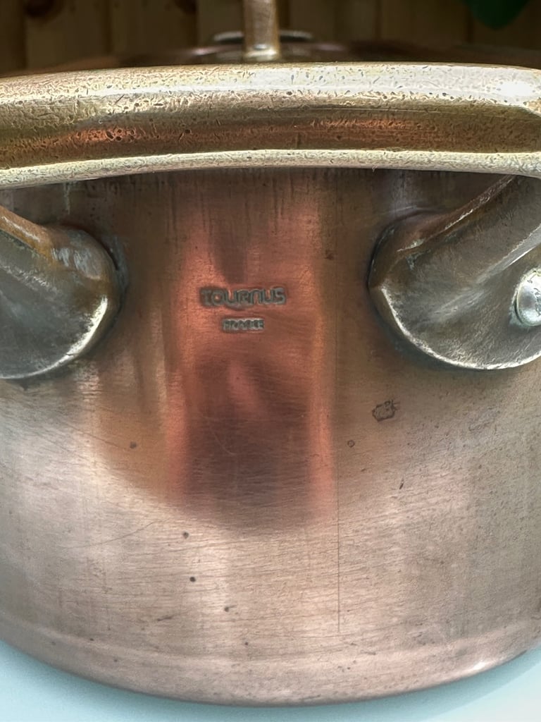 LARGE VINTAGE FRENCH COPPER FISH KETTLE, POISSONIERE, POACHER, L70cm - TOURNUS FRANCE - WILL POST!