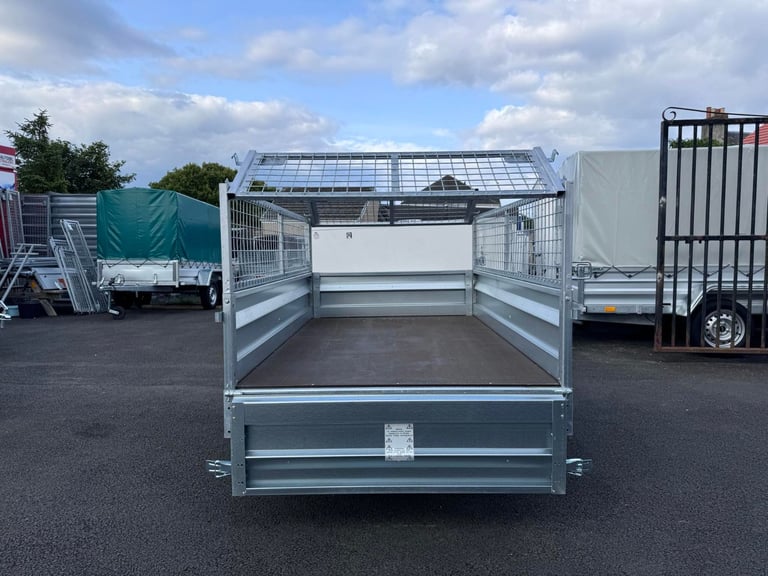 Brand New Zaslaw 205SU 7ft x 4ft single axle tipping trailer with 40cm mesh