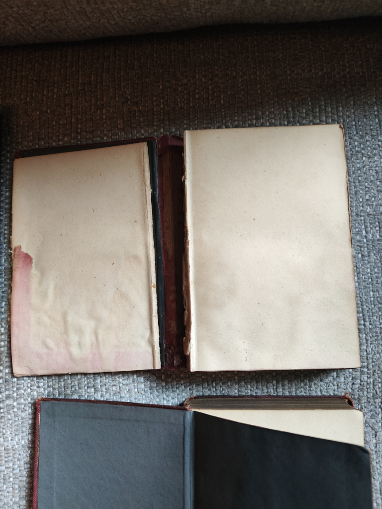 6 x Antique Books, 1876, Poetic Works Of Sir Walter Scott - Hardback, Handy Ed