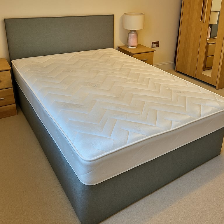 Affordable Divan Bed with Optional Mattress and Drawers, All Sizes, UK Delivery