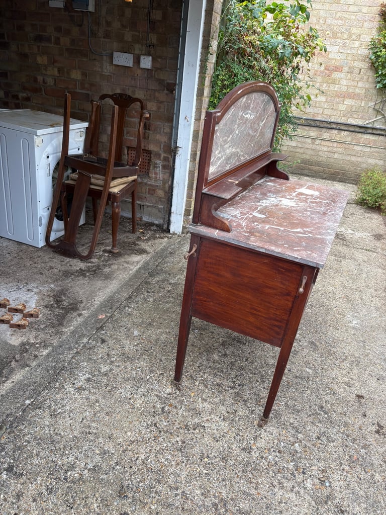 Marble top cabinet 