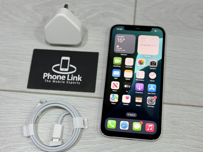 📱 White Apple iPhone 12 64GB Unlocked All Networks 🔋100% + Warranty 🍎 - P1165