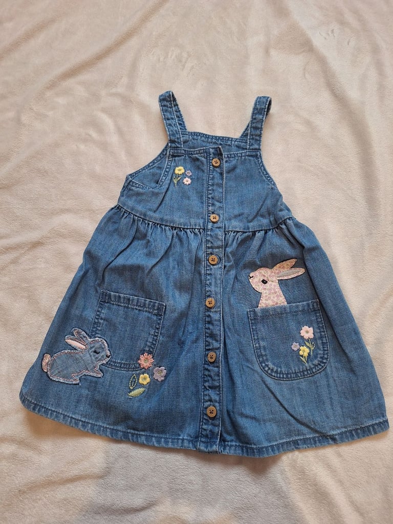 image for Denim Dress F&F Size 12-18 Months 