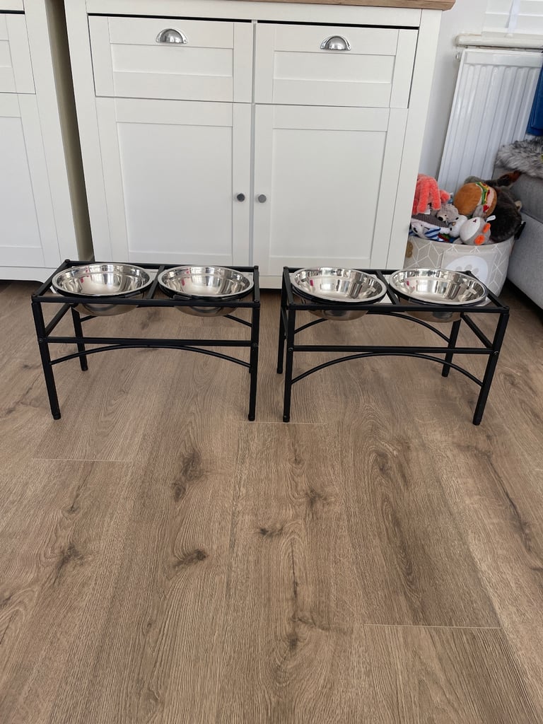 image for Double Raised Dog Bowl Stands