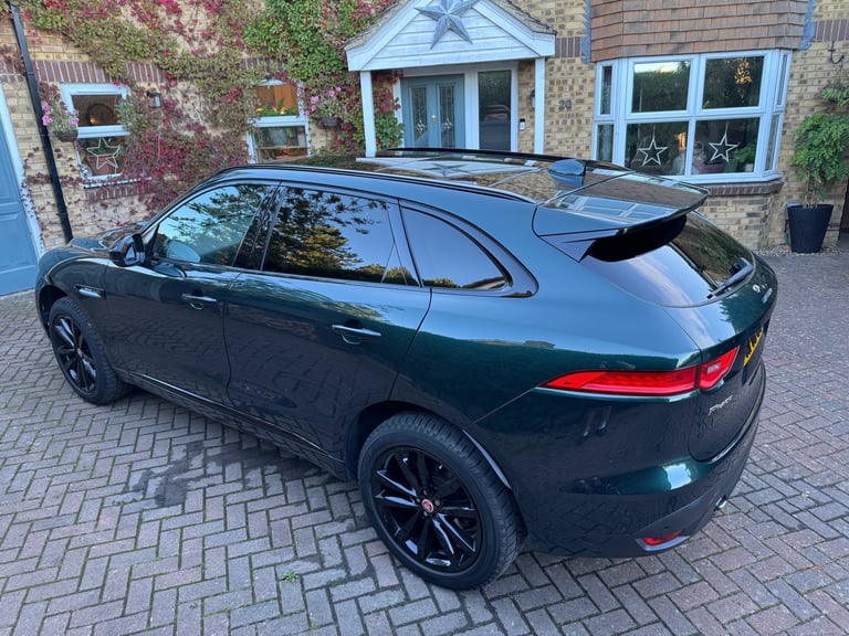 A rare British Racing Green 2018 Jaguar F-Pace D240 R-Sport with 12 months' MOT
