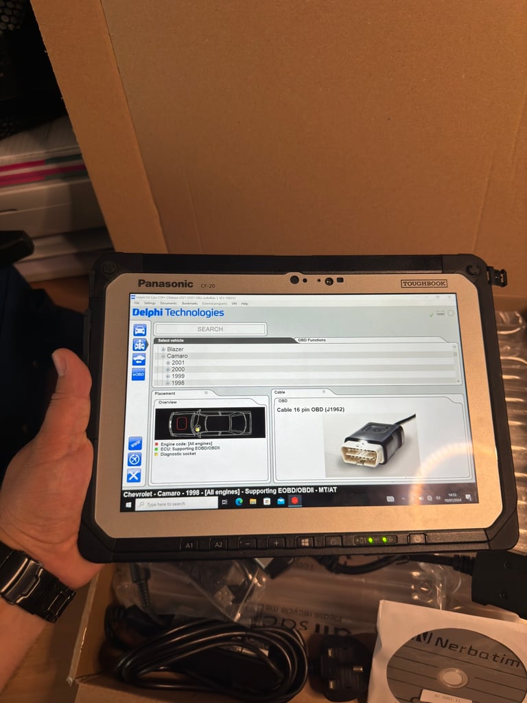 Diagnostic Kit Panasonic Toughbook Rugged Tablet SSD i5 7th Delphi Hgv