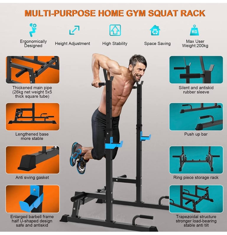 Multi Use Squat / Bench / Dip rack