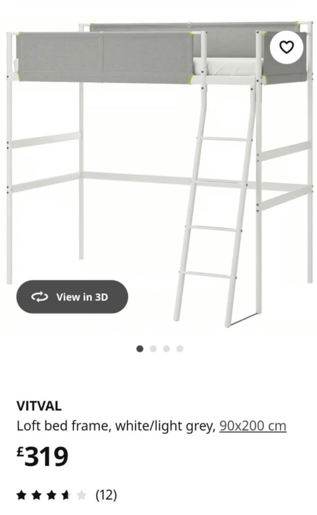 Vitval loft bed from ikea 