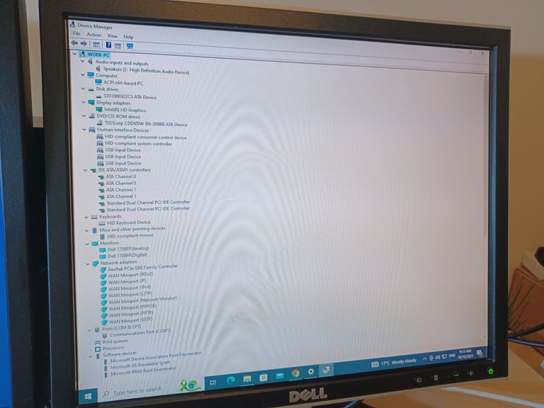 Dell Desktop Computer Dual Screen