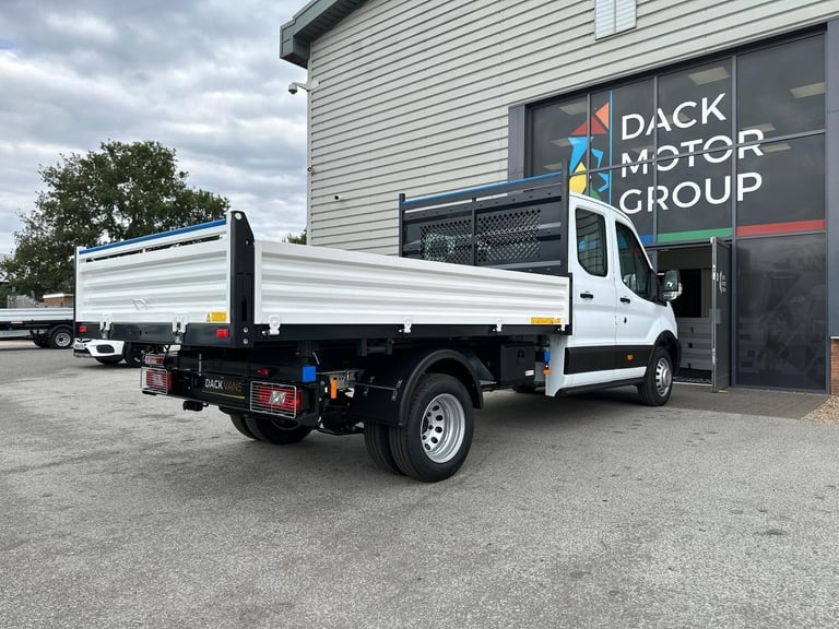 75 Reg, Ford Transit L3 Double Cab Steel Tipper, Tow Bar