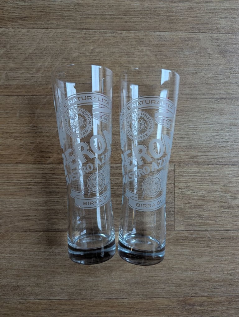 image for 2x Peroni pint glasses