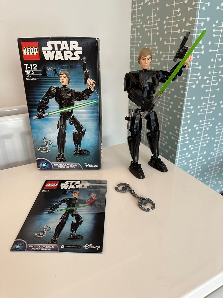 Retired LEGO STAR WARS Luke Skywalker Buildable Figure #75110 - Built With Box And Instructions