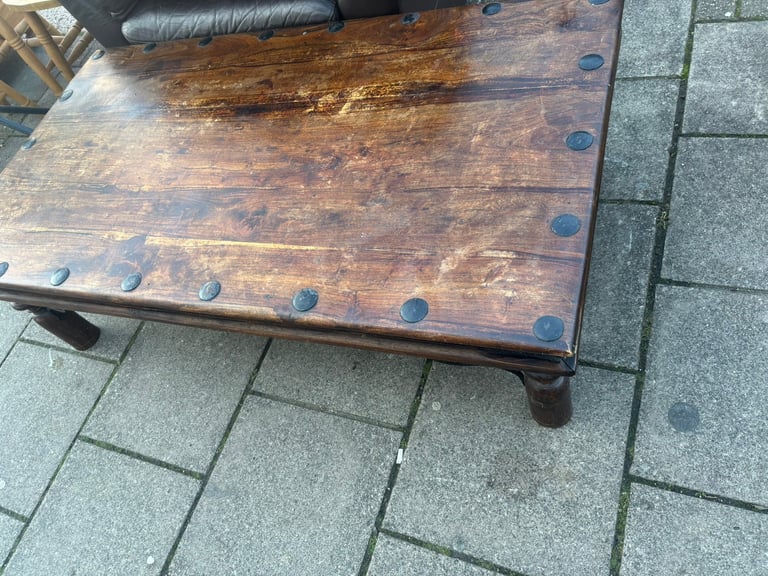 Wooden coffee table