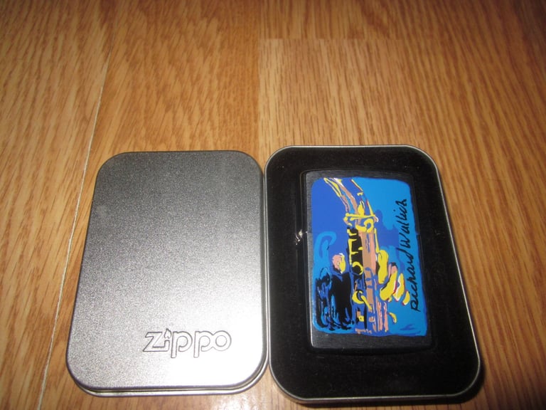 image for Zippo Lighter - Richard Wallich - Saxophone II - Impressionist Artist - Rare