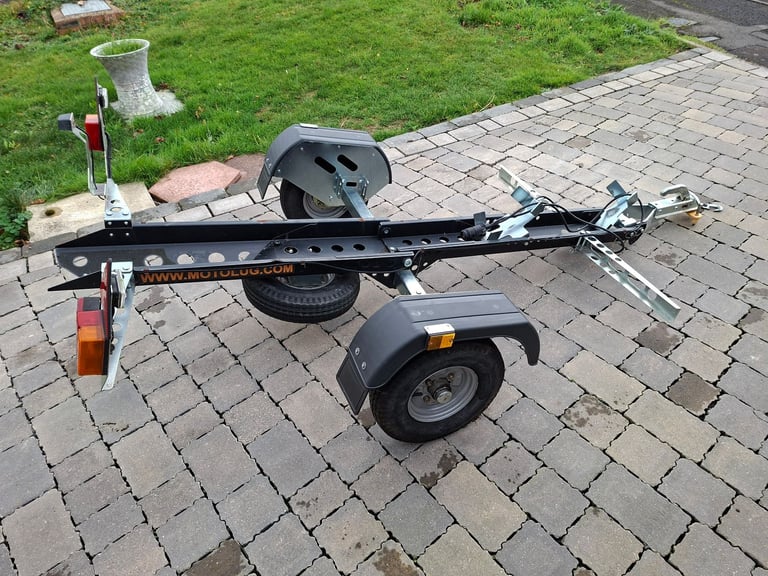 Collapsable motorcycle trailer