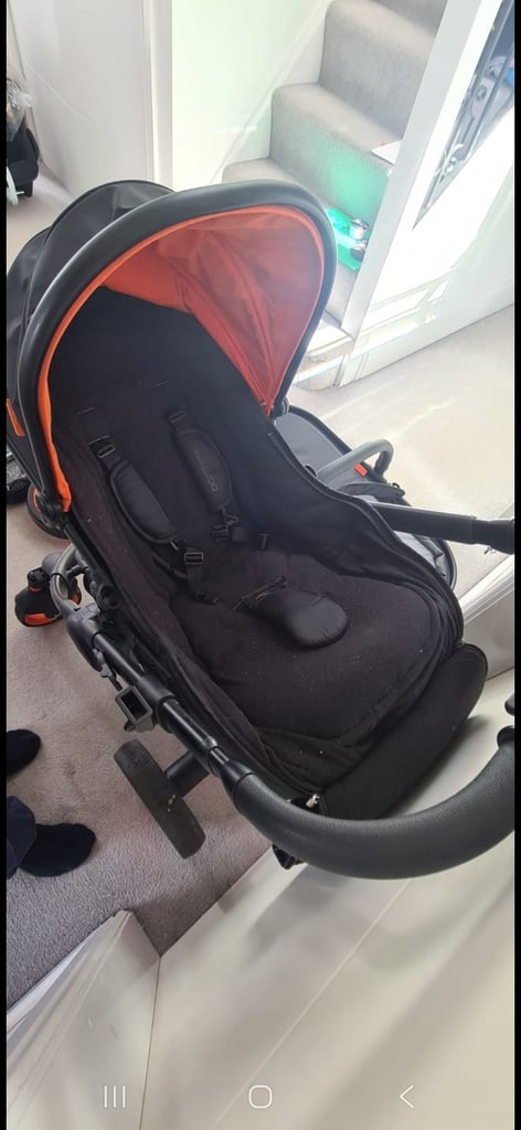 ICandy Peach 5th Anniversary Limited Edition Designer Collection (DC) pram Orange and Black