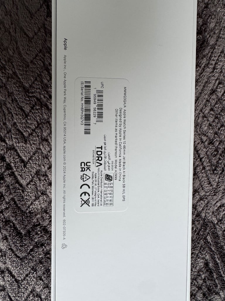Apple Watch Series 10 (GPS) Jet Black 46mm