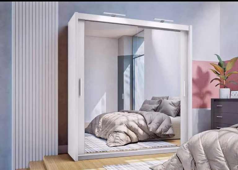 Brand New - 3 Door Mirror Sliding Wardrobe - All Colours - SAME DAY DELIVERY