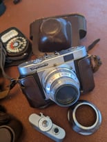 Vintage Camera, Voigtlander Vito B with accessories 