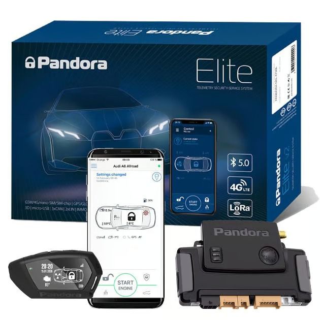 image for Pandora Thatcham Bluetooth Alarm System with Immobiliser & Smartphone App