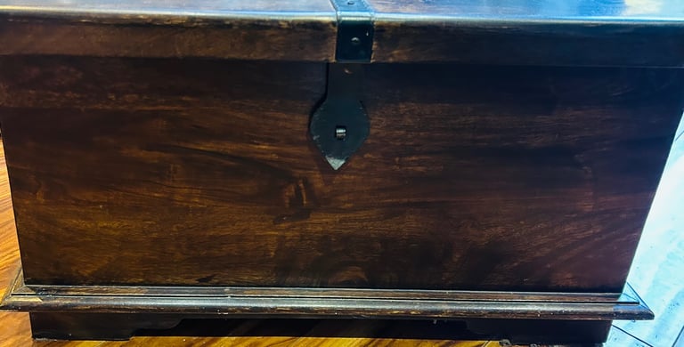 Laura Ashley coffee table storage chest. Dakota mango wood style 