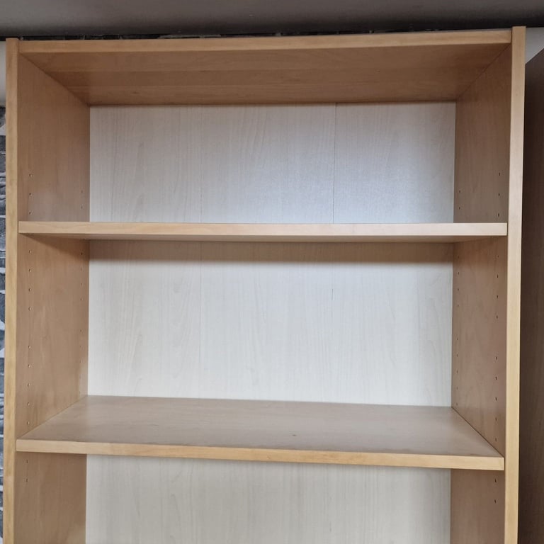 Pair of Tall Wooden Bookcases