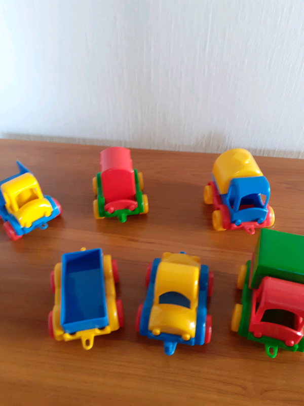 Toy cars with track.