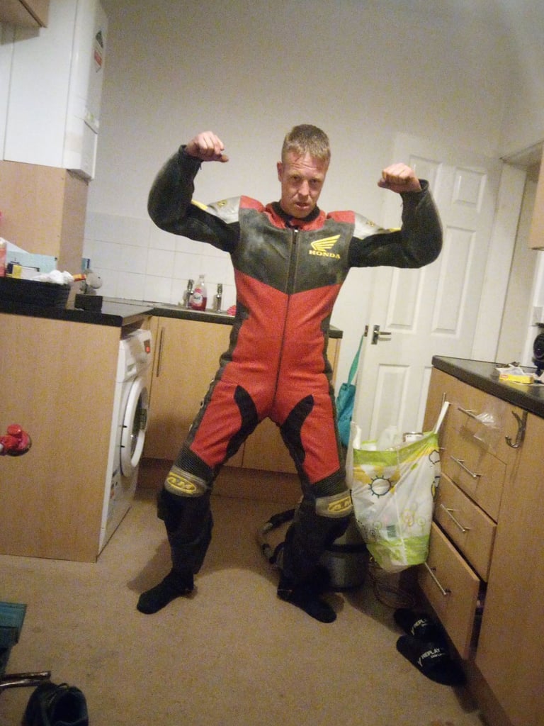 image for Leather motorbike suit honda