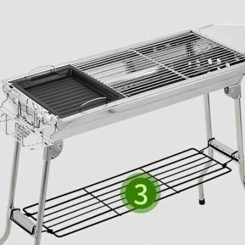 image for Brand New Large 73cm BBQ Grill Portable Folding Charcoal Barbecue Stain  