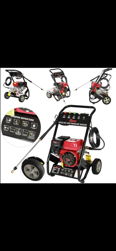 New PETROL Pressure Washer - Boxed 2500PSI