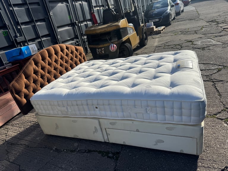 Santorini Double Bed and Mattress 