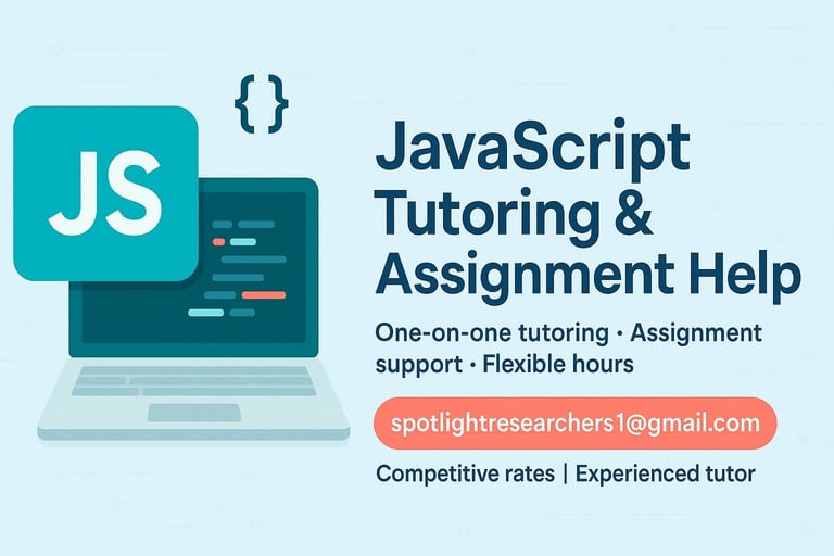 JavaScript Programming Tutoring 