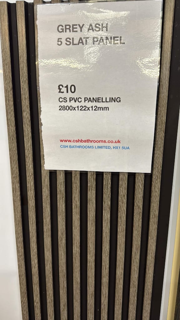 waterproof pvc cladding shower kitchen office 3m x 25cm x 8mm