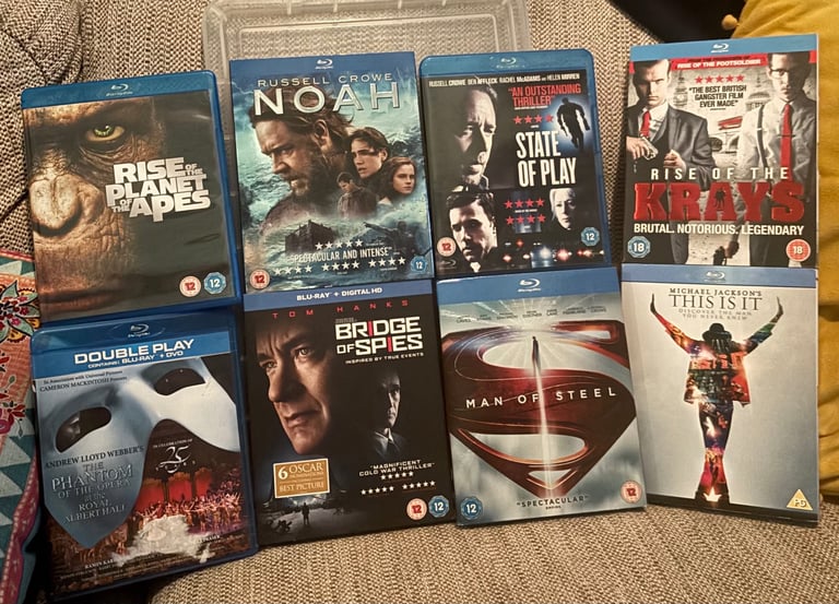 image for Blue ray dvds x8