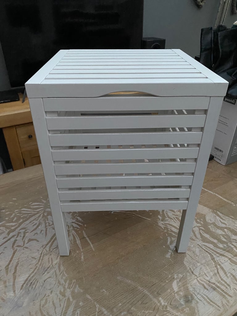 image for Ikea table bedside table white wood 