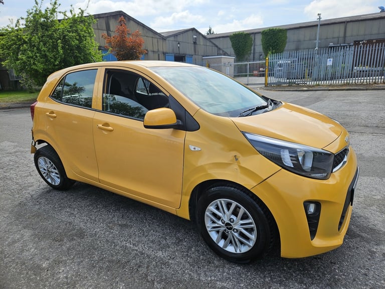 2023 73 Kia Picanto 1.0 2 5dr Yellow Damaged Salvage 