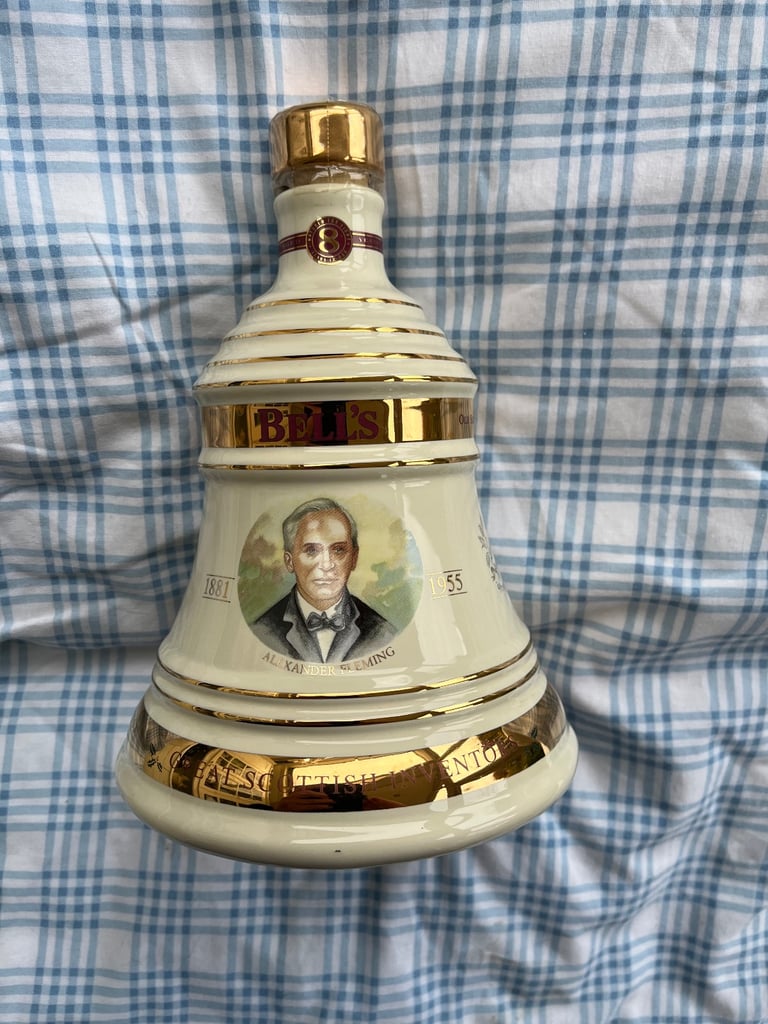 image for Vintage Ceramic Bells Whiskey Decanter - Empty 