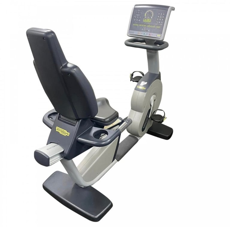 image for Technogym recumbent exercise bike self powered