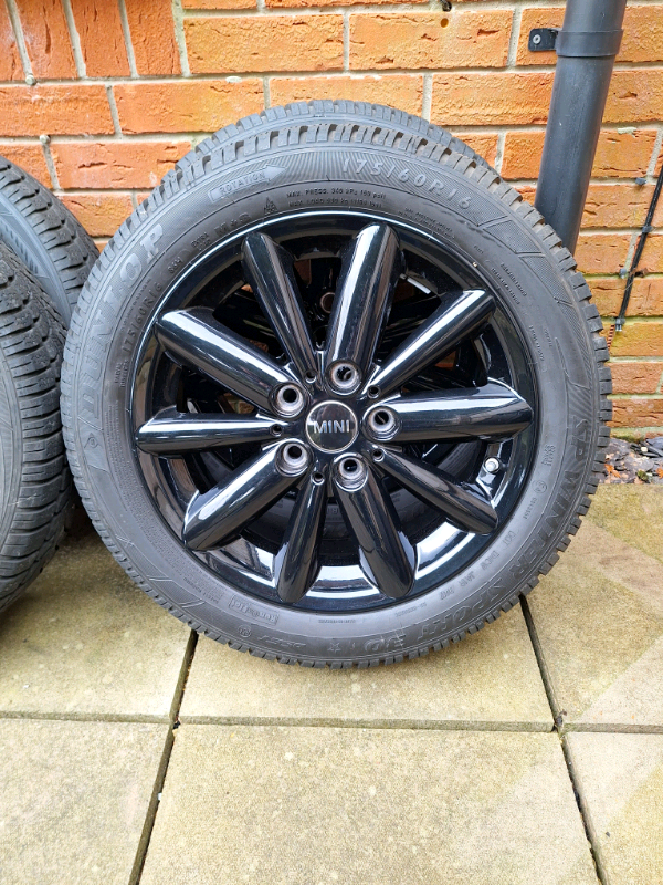16 MINI Winter Wheel Set, Style 508 Radial Spoke in Black