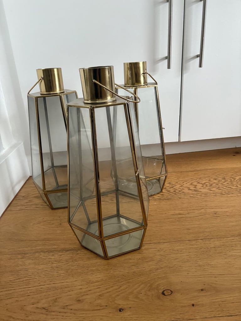 image for Gold candle lantern