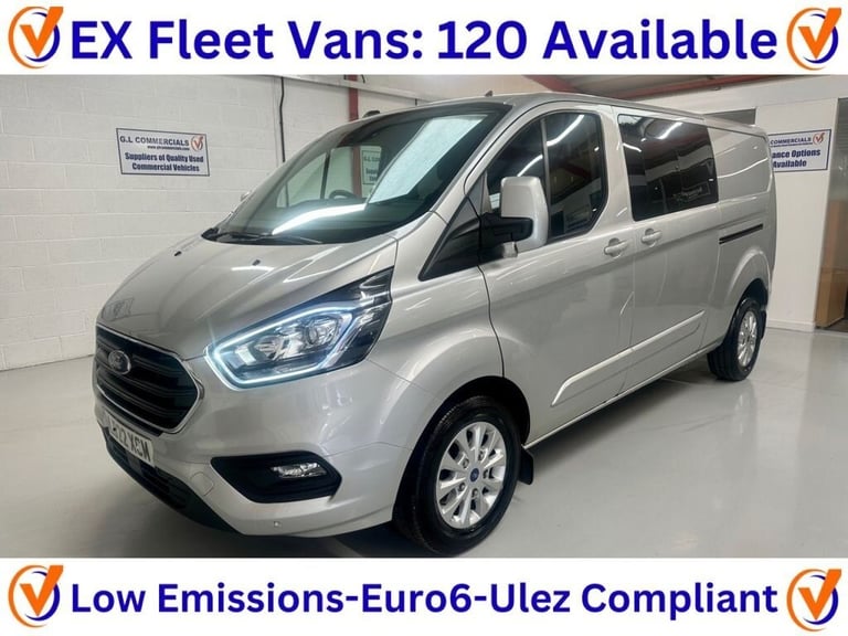 2022 22 FORD TRANSIT CUSTOM 2.0 320 ECOBLUE LIMITED CREW VAN DOUBLE CAB L2 LWB 6