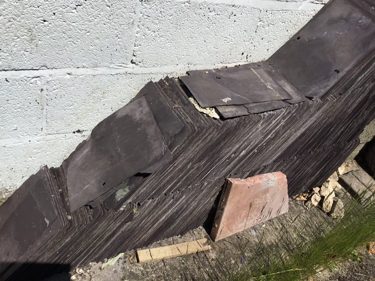 Free Old roof slate tiles