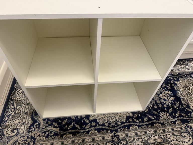 image for IKEA storage book shelf rack white  (width 72cm, height 72cm, depth 40cm). 