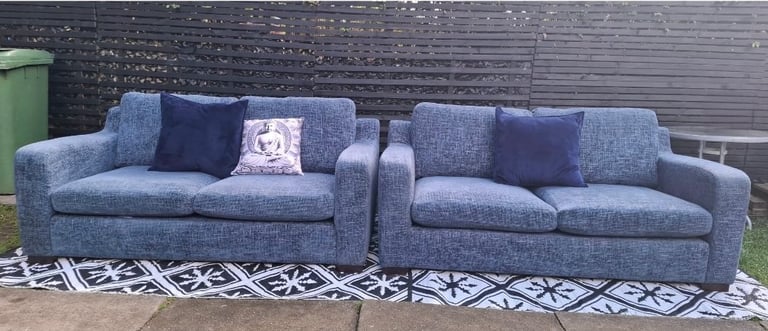 image for Sofology Blue Sofas..3+3..Delivery🚚 Available 