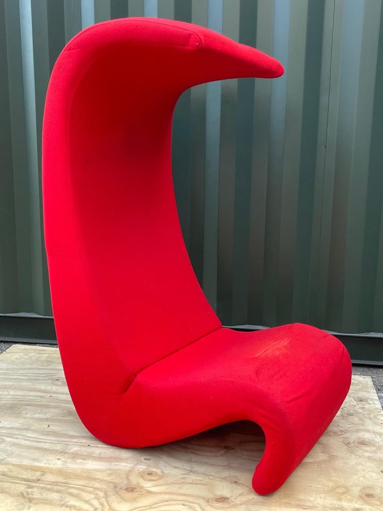 Vitra - Amoebe red high back chair 