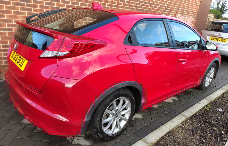 HONDA CIVIC I-VTEC EX 2013 AUTOMATIC Hatchback 5 Door RED PETROL 1798 cc Bargain @£6190