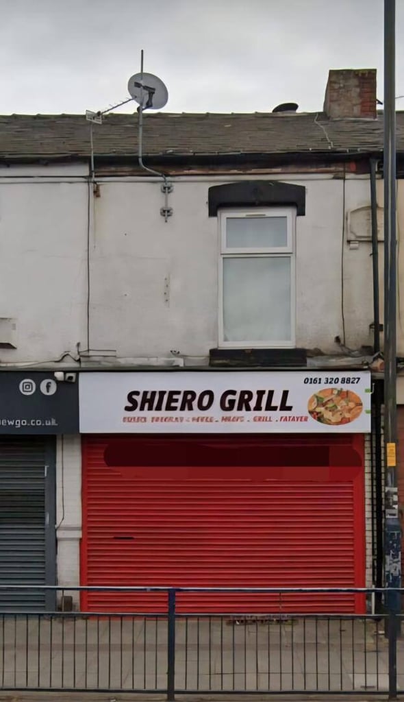 Take-Away on busy road, Denton