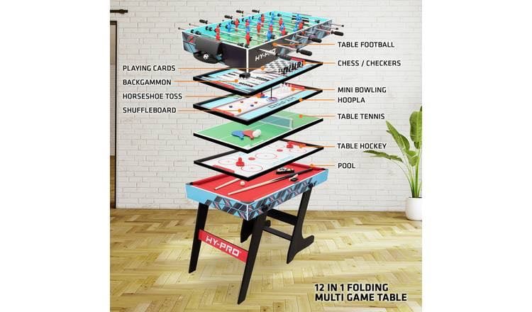 ****READ FULLY**** - As New Hy-Pro 4ft 12 In 1 Folding Multi Game Table