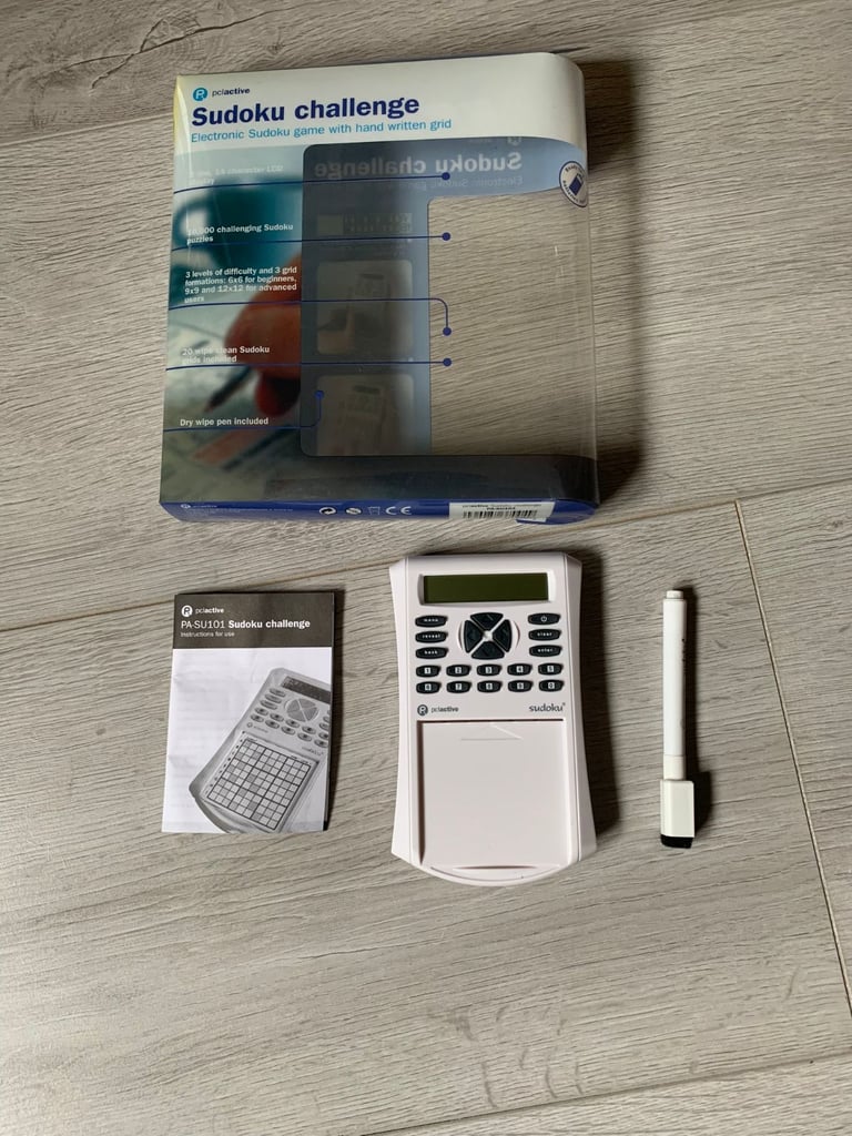 image for SUDOKU CHALLENGE Electronic Hand Held Game - PCL Active PA-SU101 Brand New