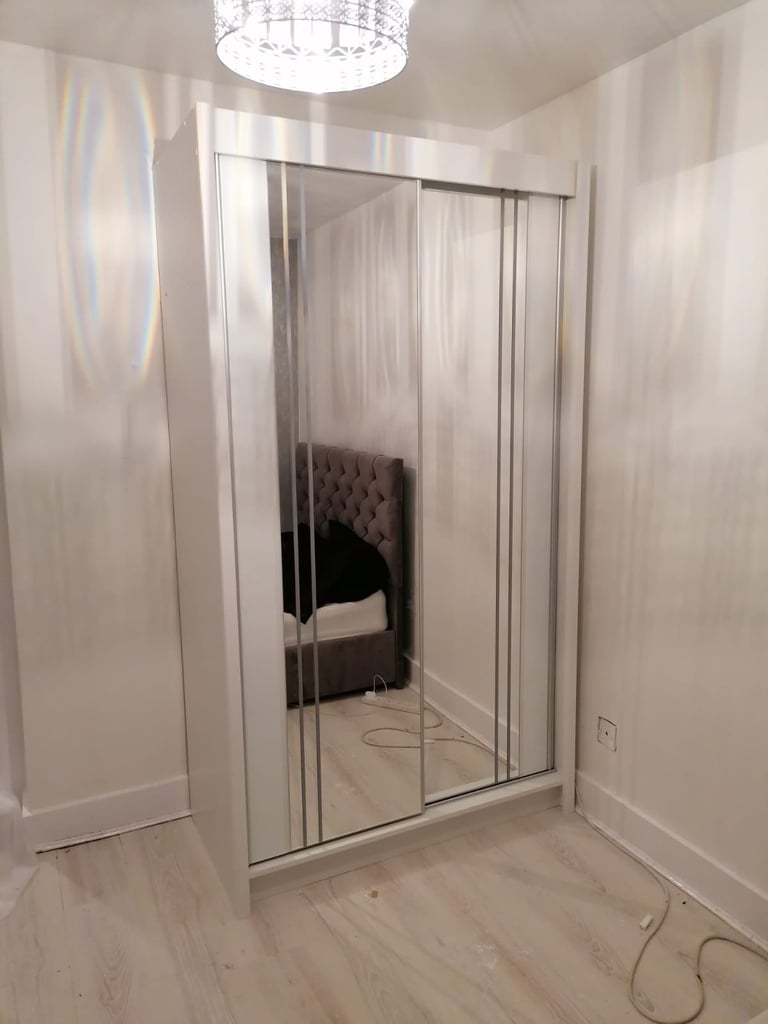 Stylish Sliding Wardrobe with Mirrors: Available in 2 or 3 Doors - Fast Delivery